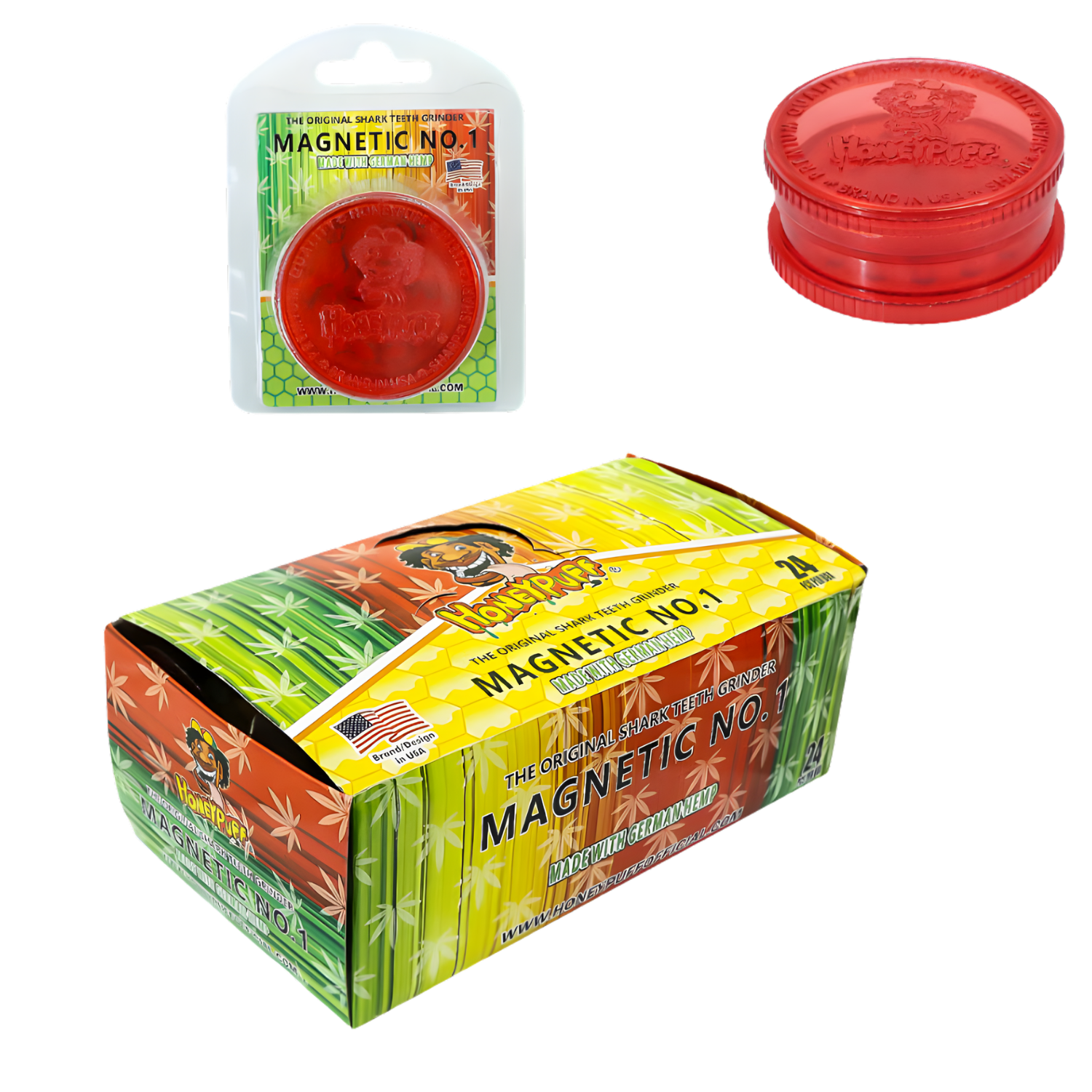 HONEYPUFF Magnetic No. 1 Plastik-Grinder - Ansicht 3