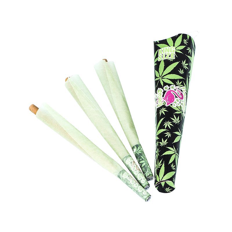 STONED FLAMINGO Hemp Cones (3 Stk.) — GREEN