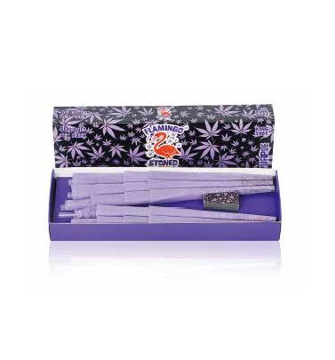 STONED FLAMINGO Hemp Cones (40 Stk.) — PURPLE