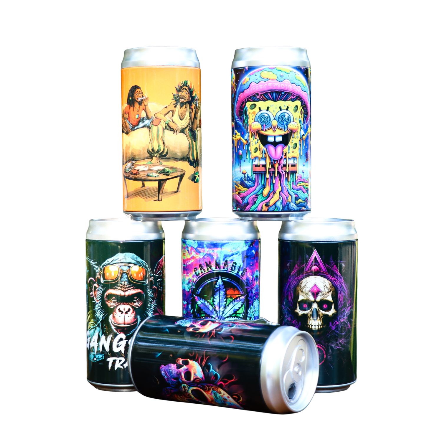 Versteckdose “Pop Can” mit Feuerzeug und magnetischem Fach
