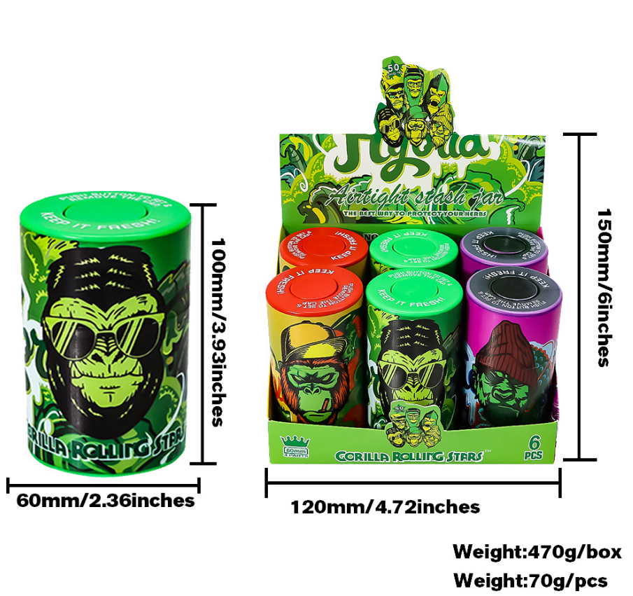 GORILLA ROLLING STARS 165ml Vacuum Jar - Ansicht 3