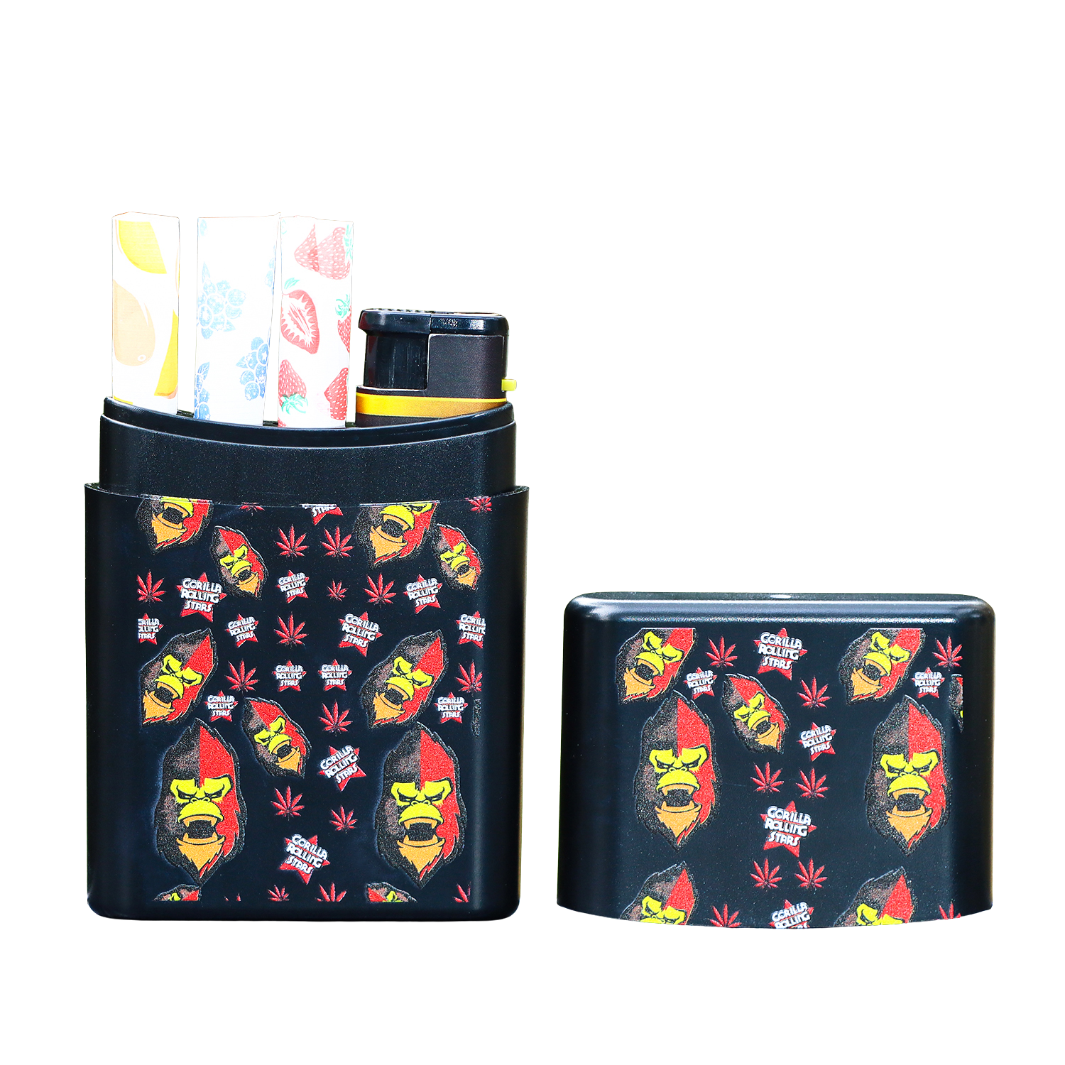 GORILLA ROLLING STARS Zigaretten Tube Box — black