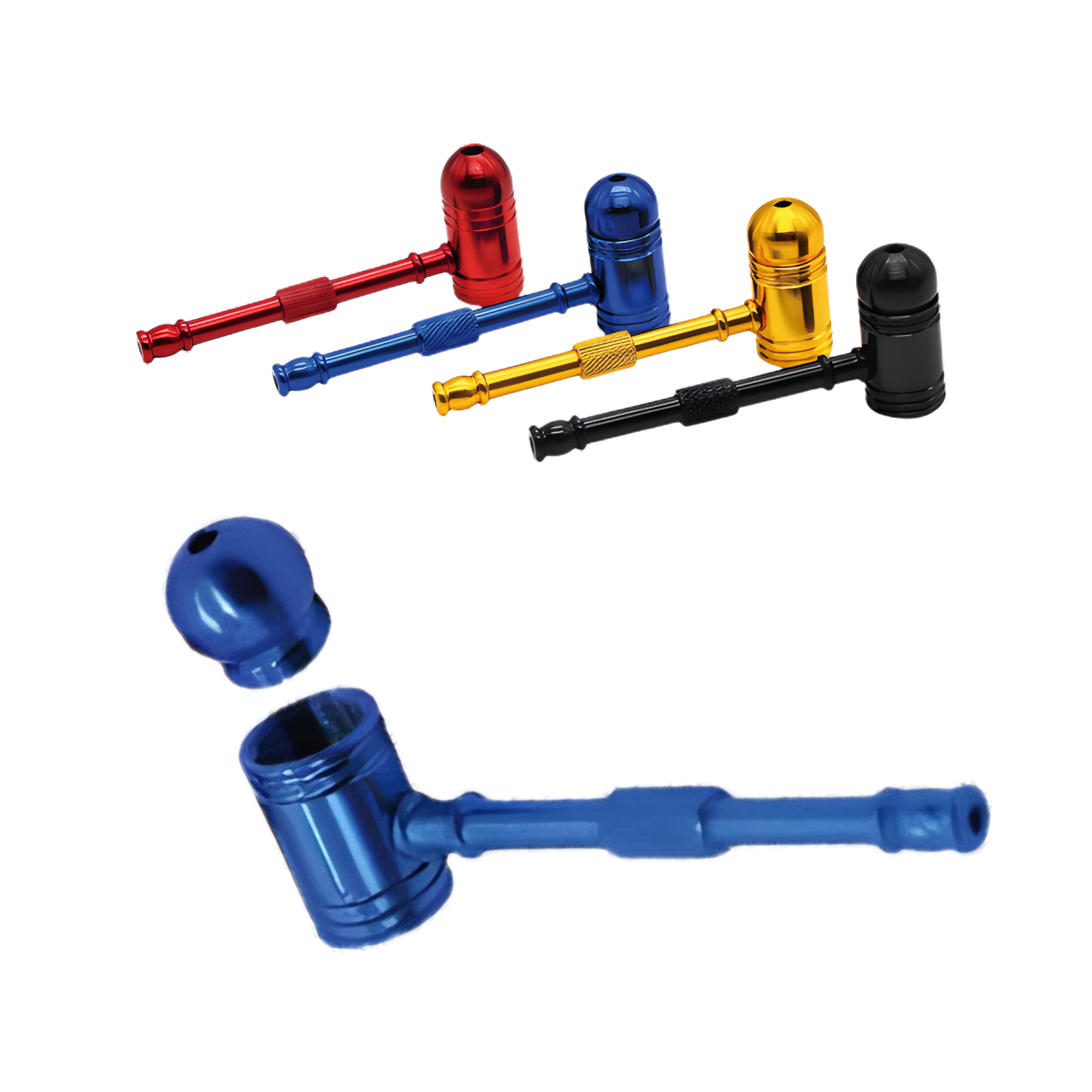 Pfeife mit Schraubdeckel Aluminium