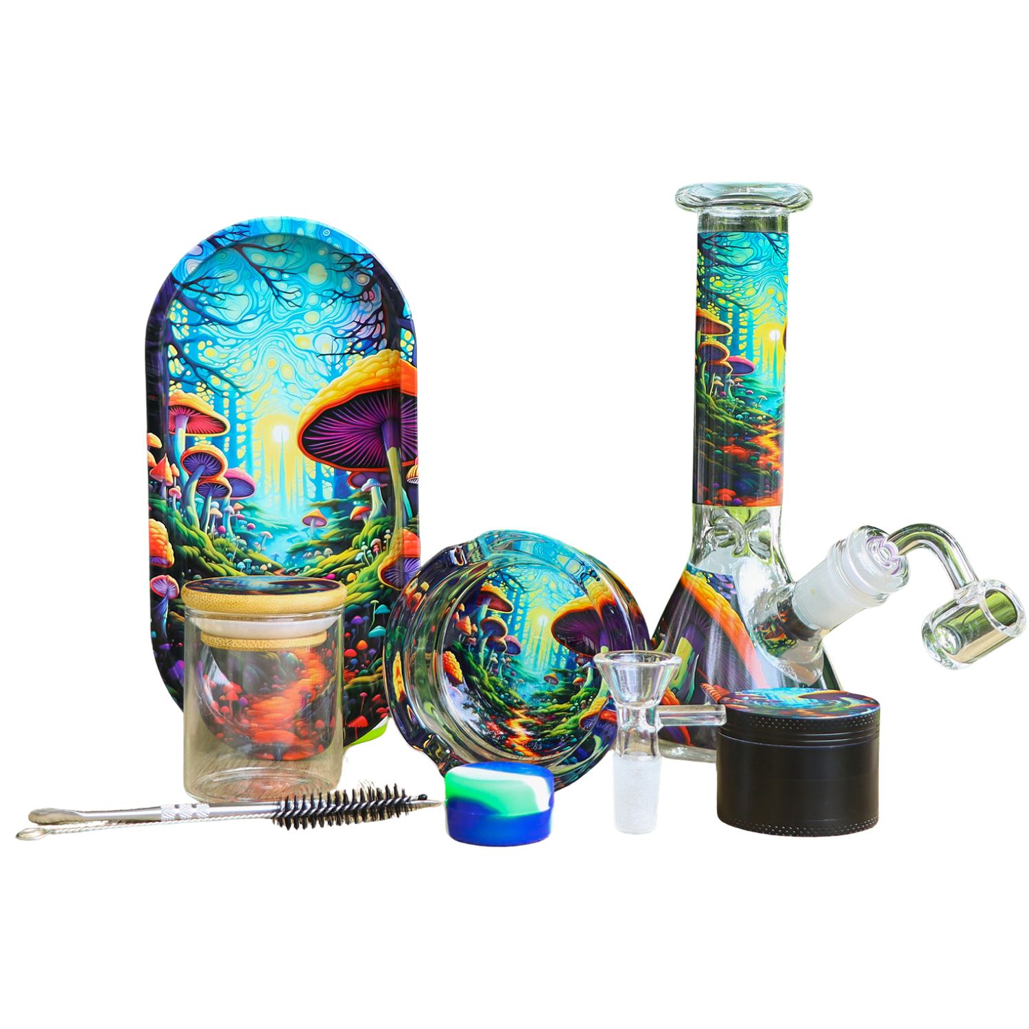 Bong Gift Set — MUSHROOM FOREST