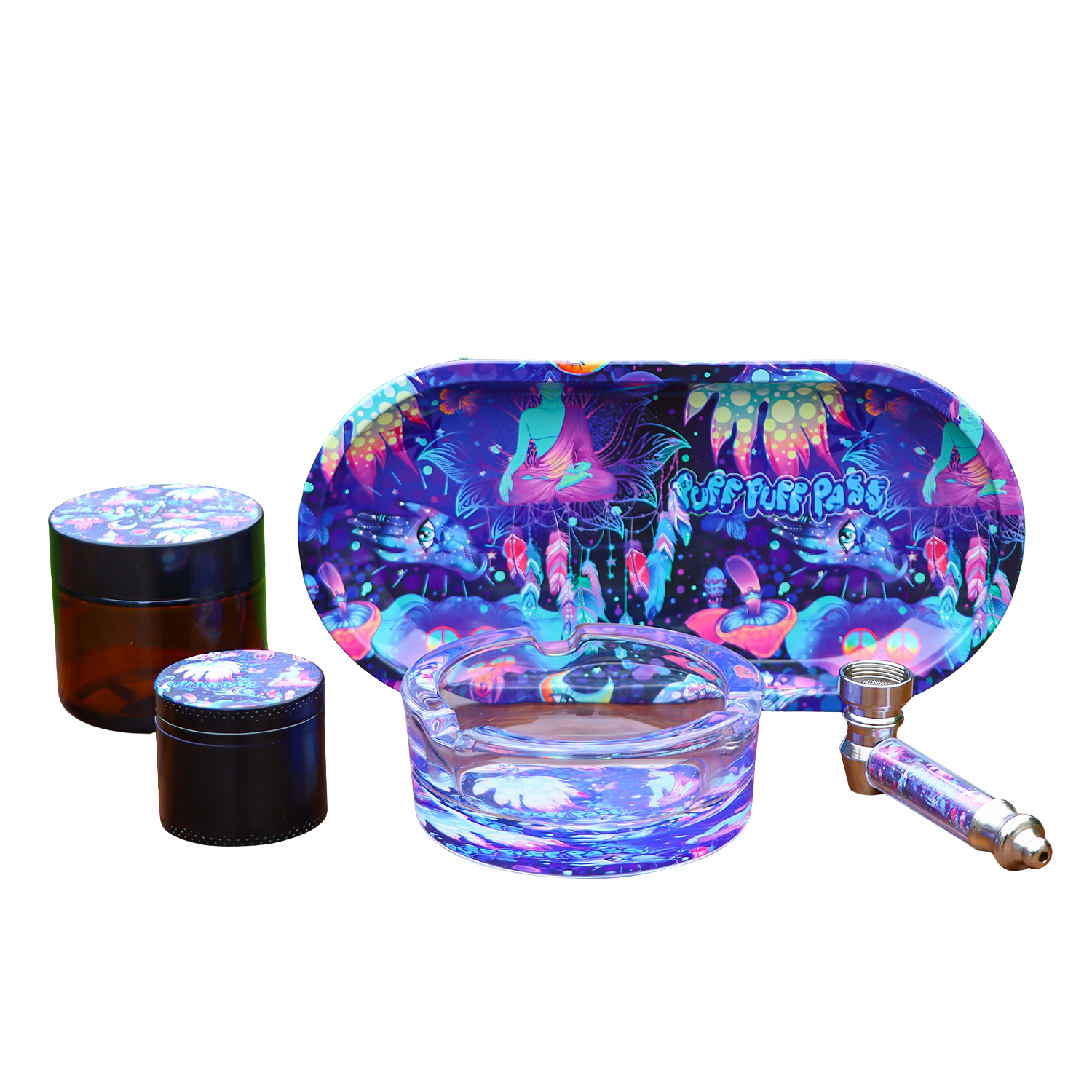 Pipe Gift Set — PUFF PUFF PASS (Shroom Trance)