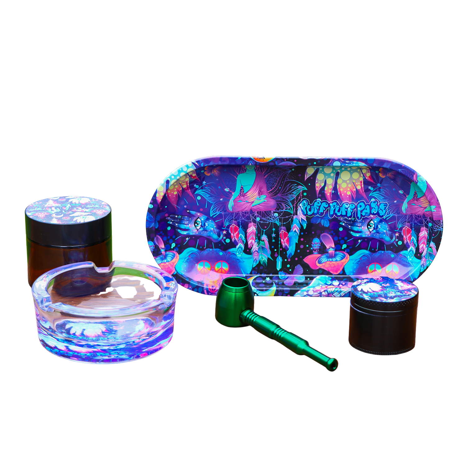 Pipe Gift Set — PUFF PUFF PASS Pipe Gift Set (Shroom Trance)