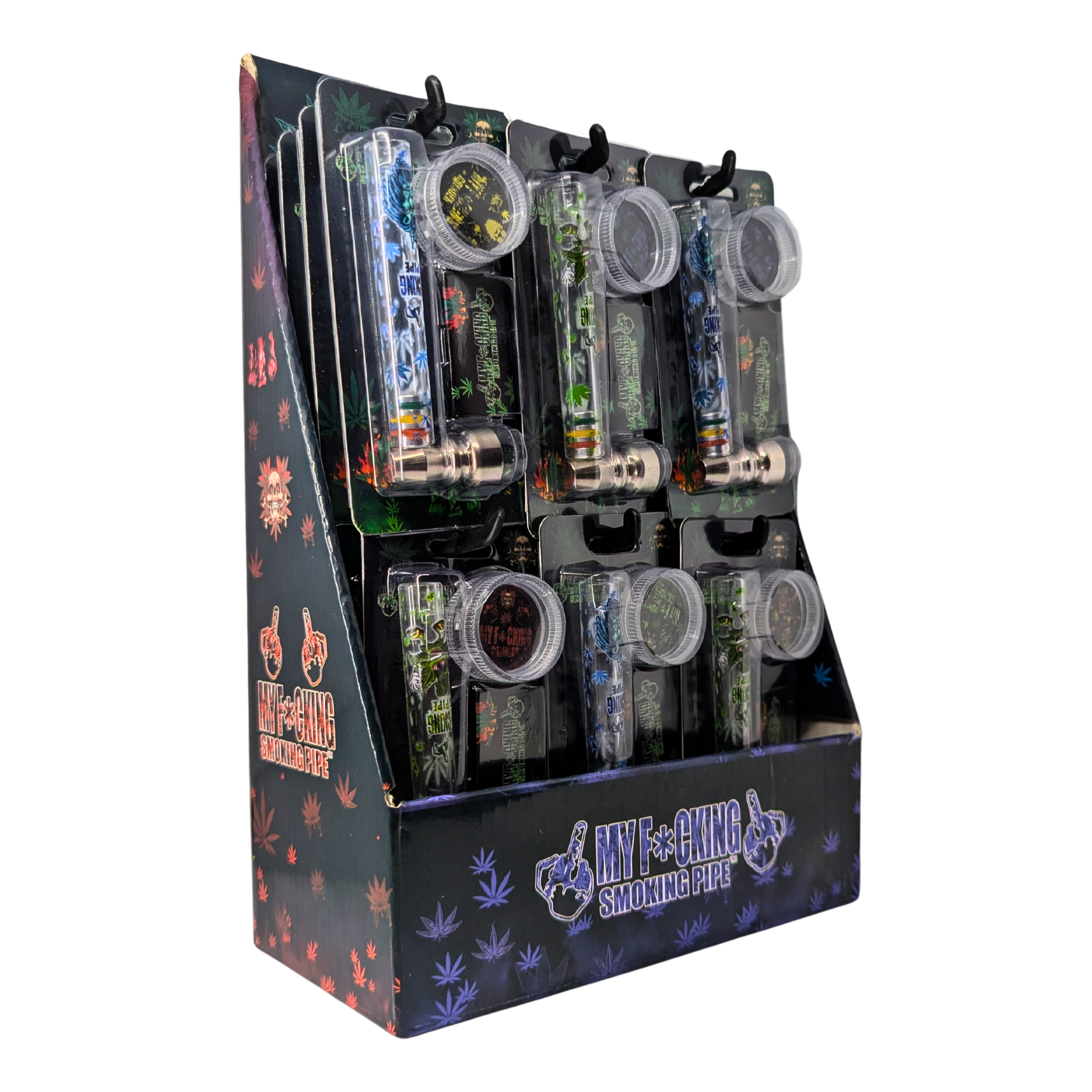 PIPE SET: Glaspfeife mit Metallkopf + Grinder + Siebe - Ansicht 6