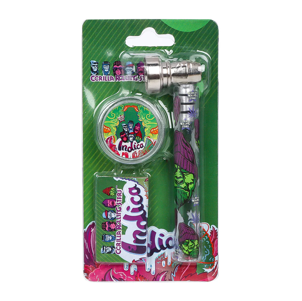 PIPE SET: Glaspfeife mit Metallkopf + Grinder + Siebe - Ansicht 7