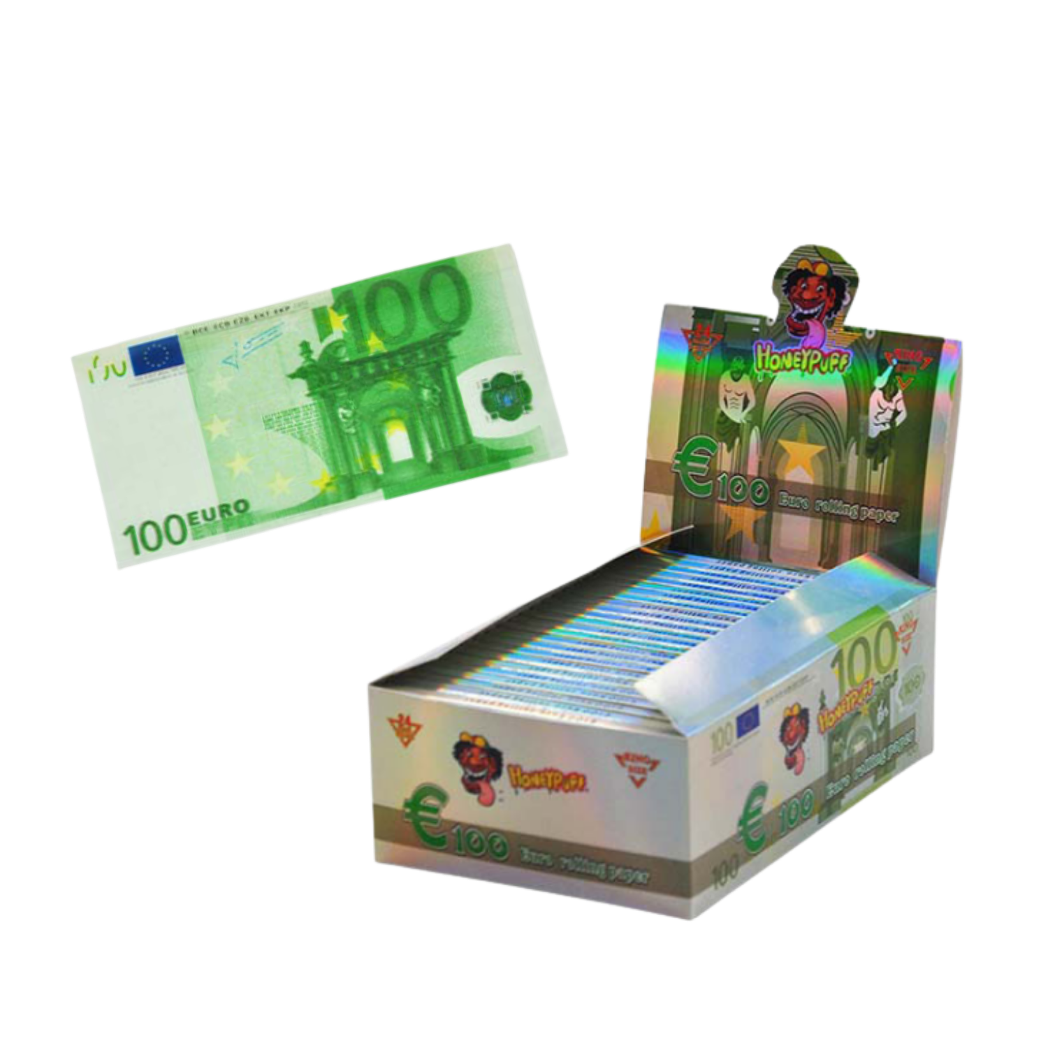 HONEYPUFF Dollar & Euro Papers — EURO-Print Papers 110mm