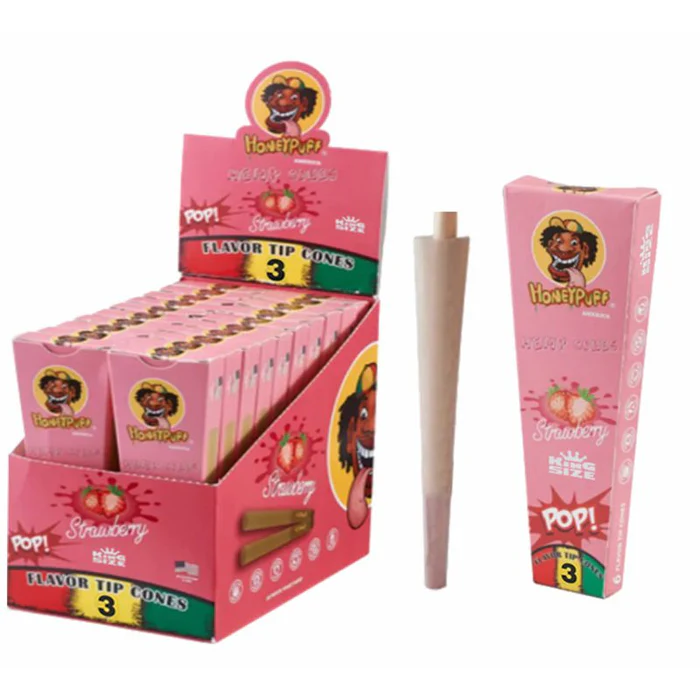 HONEYPUFF Flavor Pop Cones (3 Stk.) — Strawberry